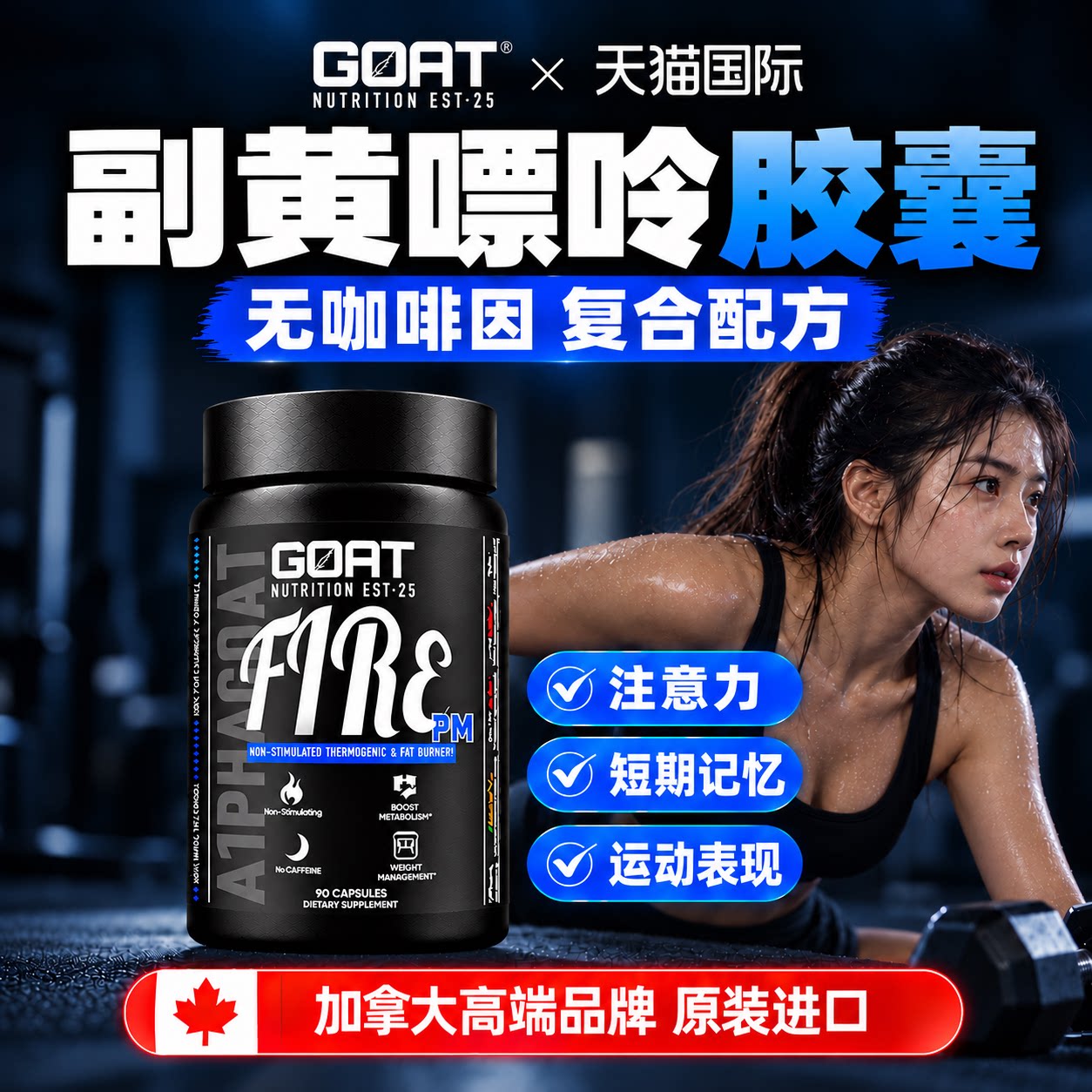加拿大进口夜间左旋肉碱无咖啡因