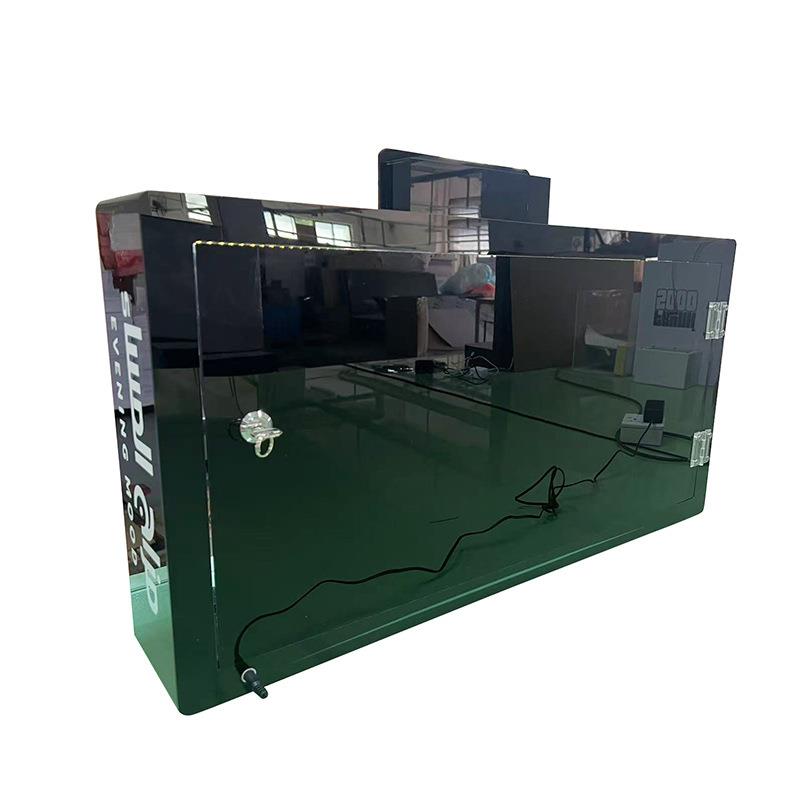 亚克力带灯展示柜亚克力带灯烟架发光有机玻璃烟架商品桌面展示柜