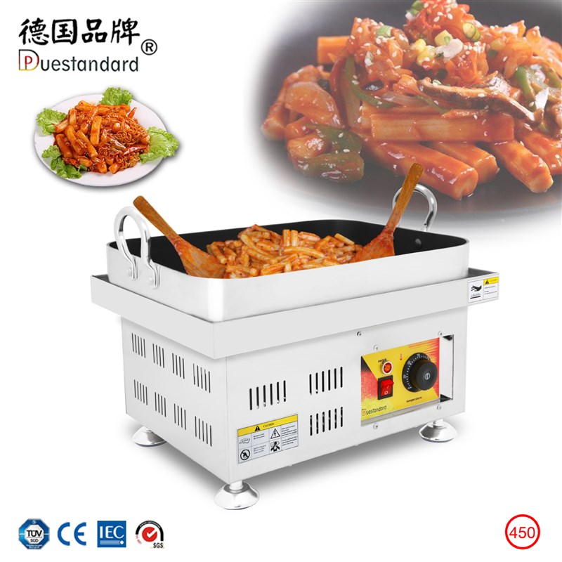 炒年糕新款韩式h炒年糕机台式电加热铁板烧朝鲜小吃创业设备NP450