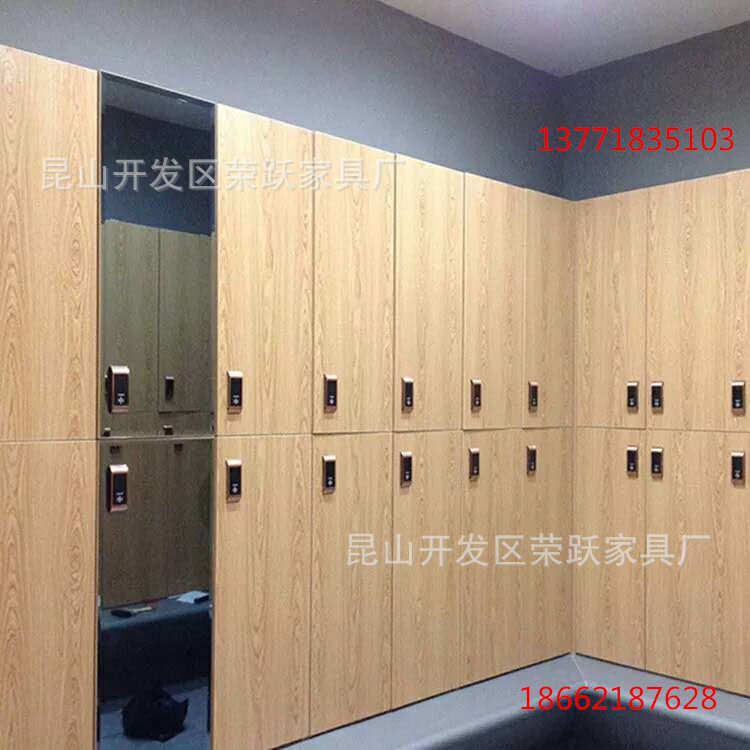健身房洗浴中心木质更衣柜温泉馆汗蒸房木质换衣柜浴场储物柜