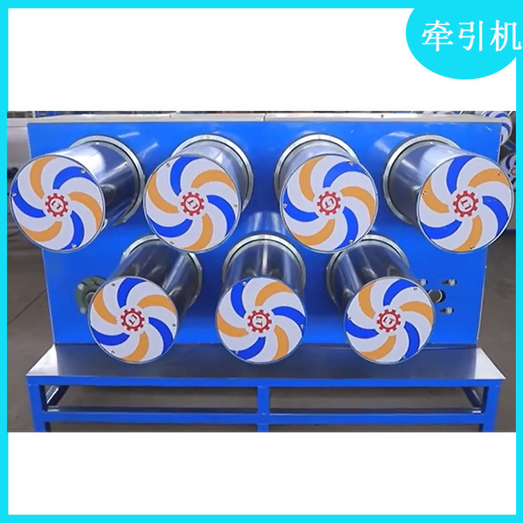 齿轮链条牵引塑料拉丝牵伸机组