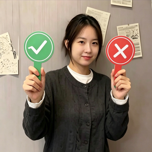 双面对错打分应援棒手举牌神器