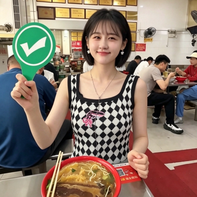 桃黑黑同款双面迷你对错手举牌