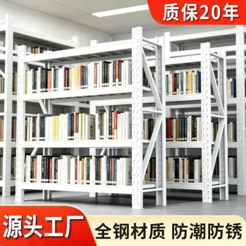 图书馆钢制书架升级加厚层高可调