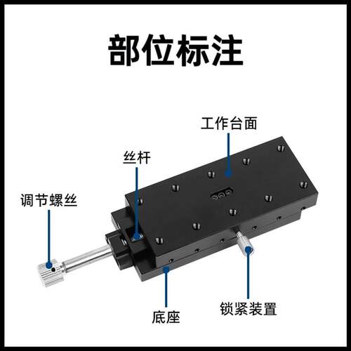 燕尾槽/X轴手动位移滑台E-EIK02/E-EIK01-4060 4090/XFHT60 90