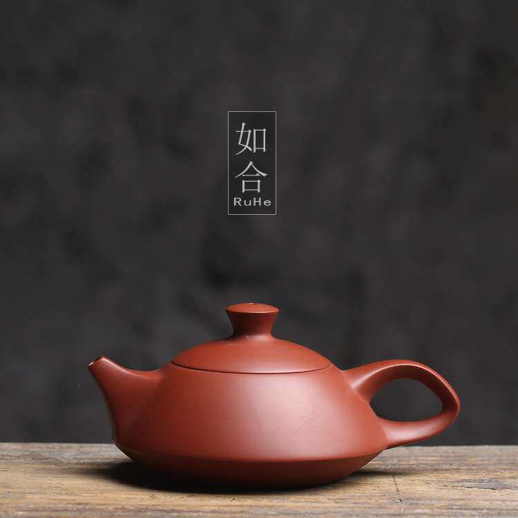 5ZW老手艺 朱泥壶潮州特产送礼传统手拉手工壶茶具茶壶章林浩 守