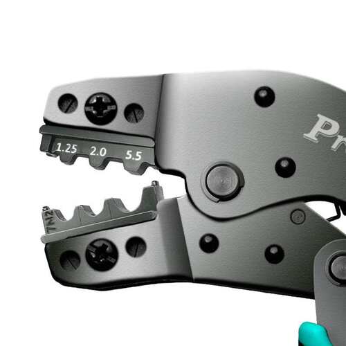 宝工 CP-751B 进口YO裸端子棘轮省力压线钳冷压接钳子 7.5英寸