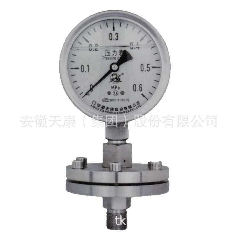 安徽天康集团厂价直销YMF-100B 隔膜压力表
