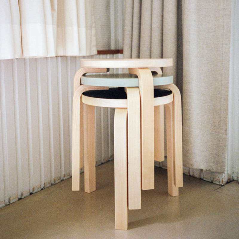 Artek Stool 60 凳子 单椅椅子 北欧经典设计阿尔瓦阿尔托纯白T&图片