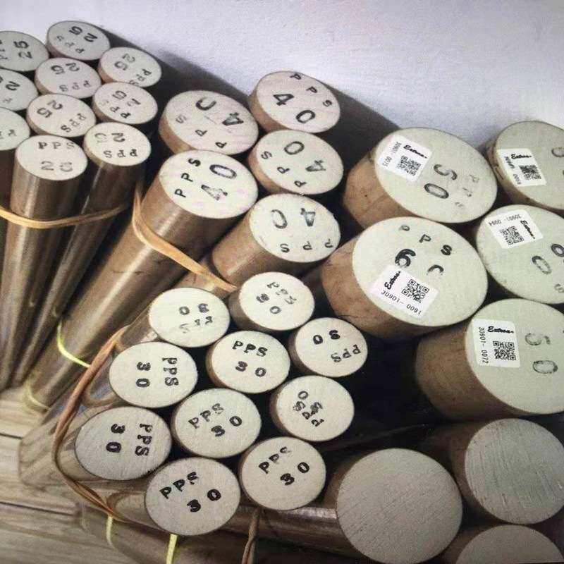 进口白色PPS棒加玻纤聚苯硫醚棒防阻燃工程塑料棒材