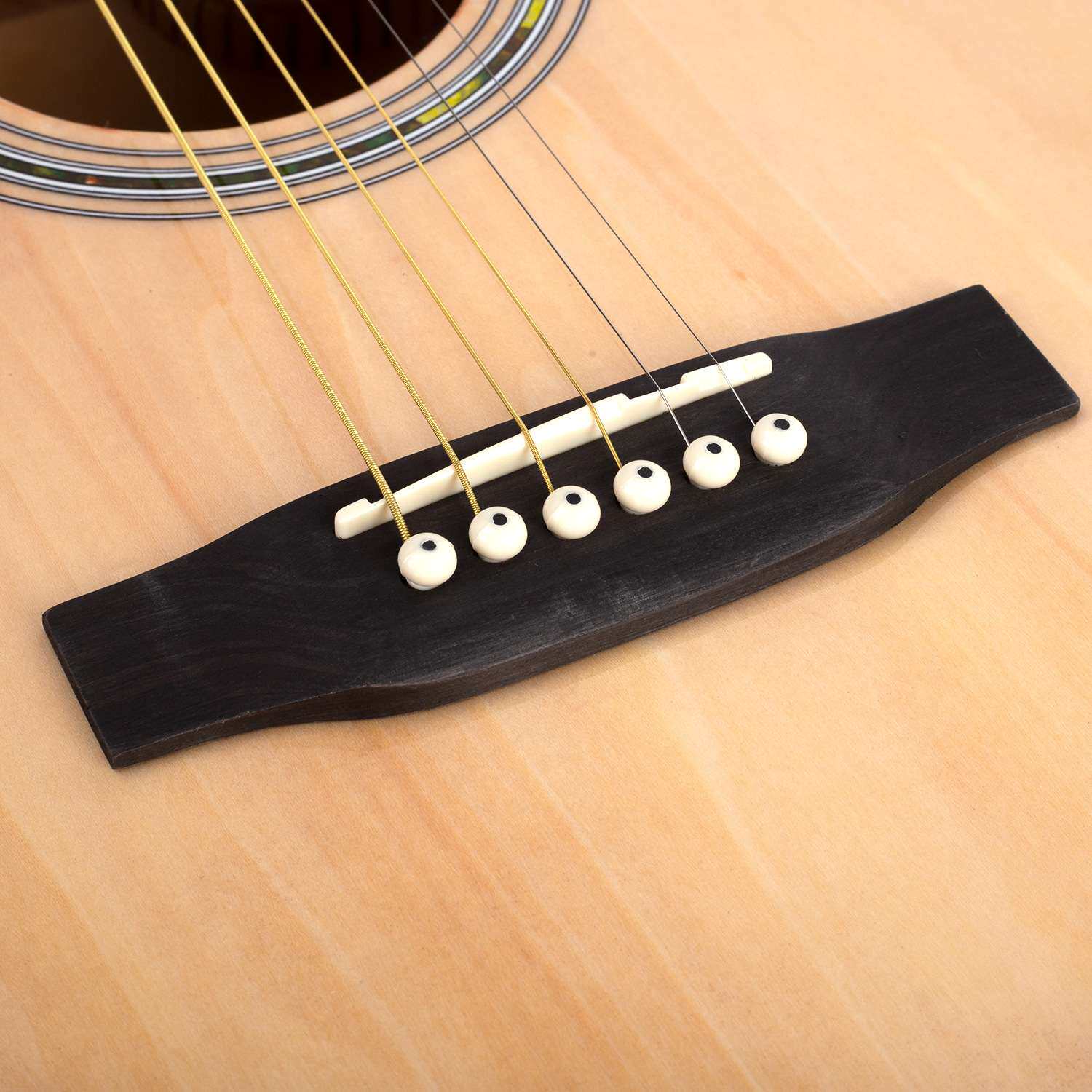 41寸民谣吉他初学者易上手原声吉他guitar 成人乐器椴木吉他厂家