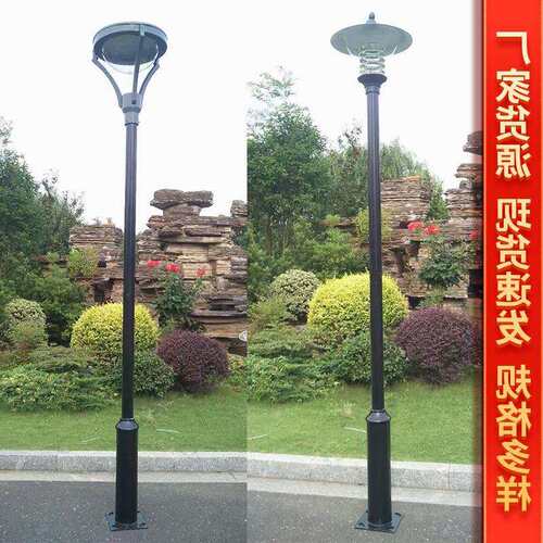 生产路灯中式景观灯公园小区双灯笼led道路灯太阳能仿古庭院灯