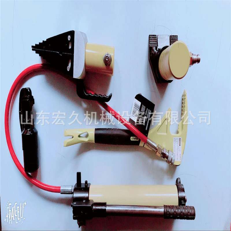 防盗门破拆工具组 撬棍手动泵微型扩张器边缘抬升器