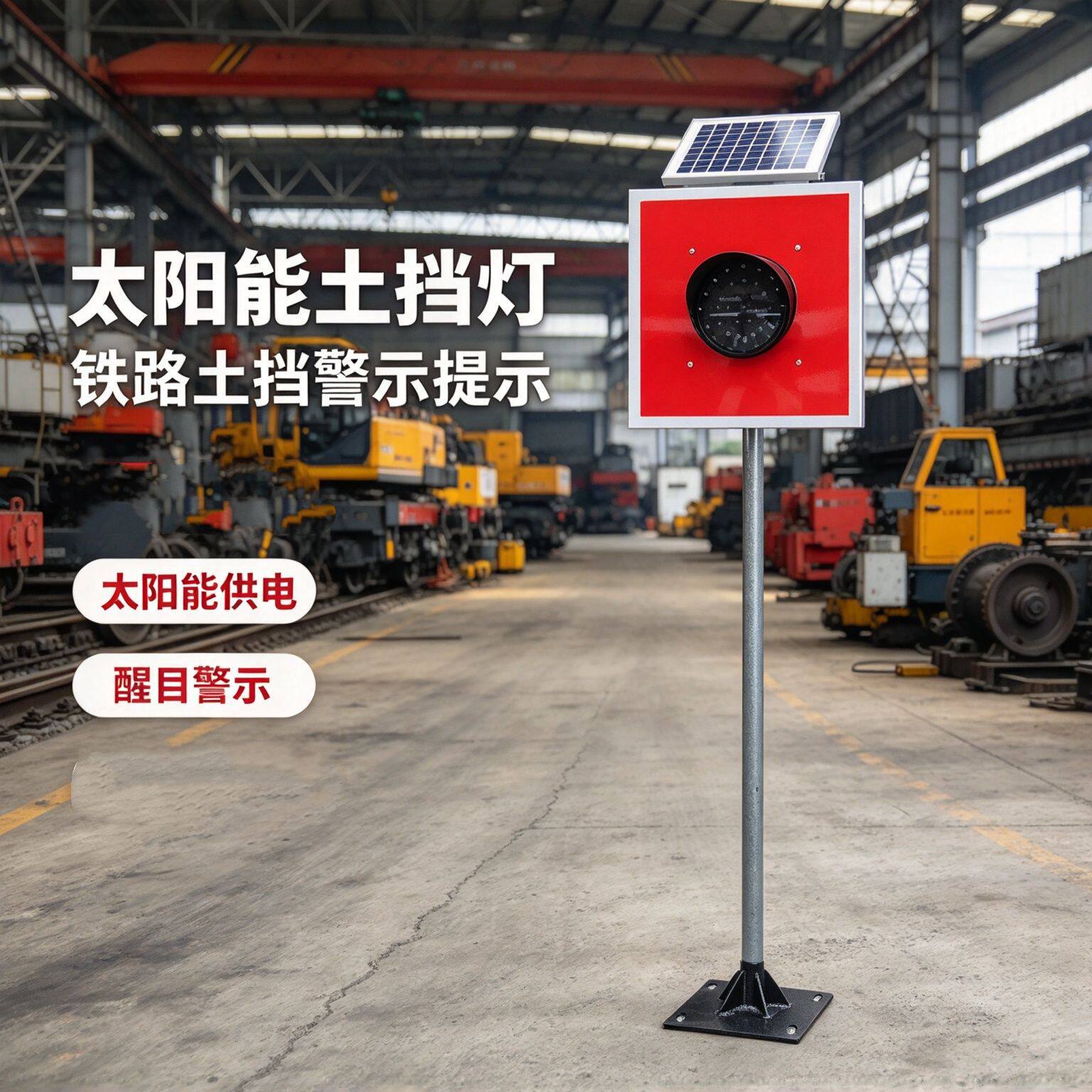 太阳能轨道土挡灯太阳能独立供电抗冲击耐腐蚀矿用轨道土挡灯