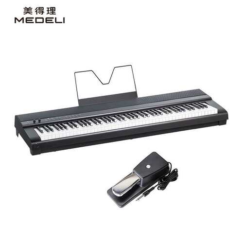 美得理（MEDELI）SAP200便携电钢琴88键重锤初学专业家用智能 黑