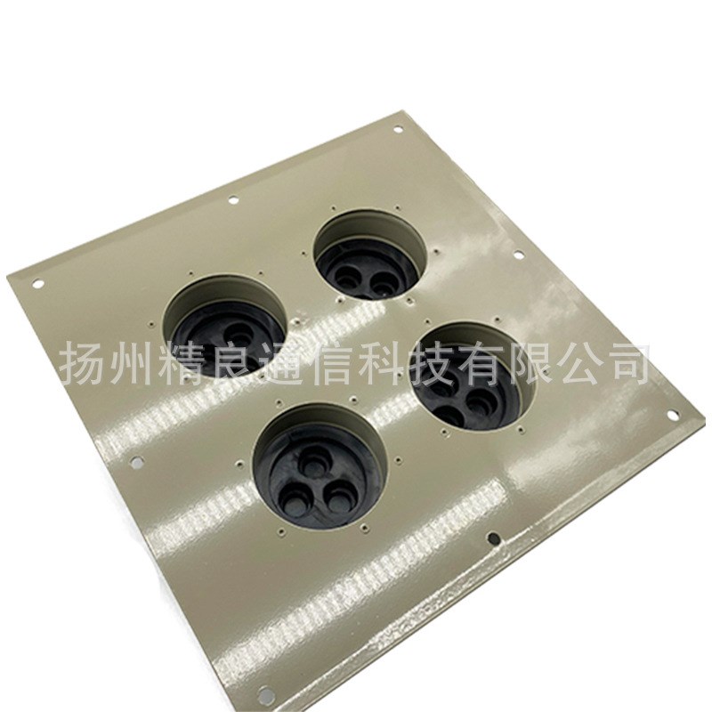 精良四孔2孔4孔6孔9孔馈线窗机房密封窗铝合金喉箍式 厂家