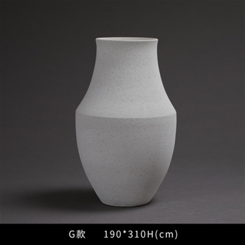 现代北欧风简约陶瓷花瓶插花器摆件样板房售楼处酒店别墅软装饰品