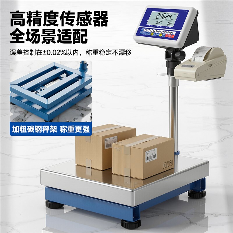电子条码秤外贸打印不干胶110v/220v标签超市收银称电子台秤