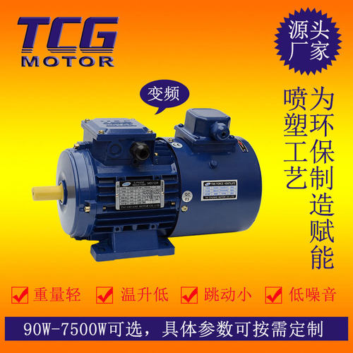 厂家直供 TCG卧立式0.37KW三相异步齿轮减速铝壳电机可配置刹车