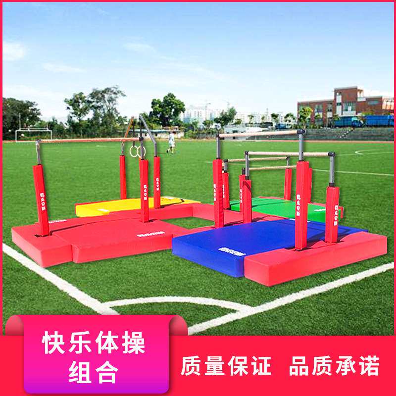 儿童单杠双杠吊环高低杠幼儿感统体能训练加厚体操垫组合全套器材