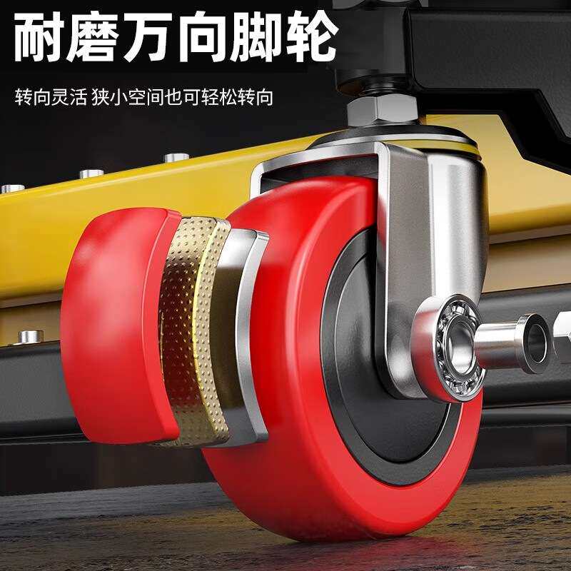 周转箱升降搬运车250公斤塑料筐工具车手动小推车蔬菜水产筐叉车