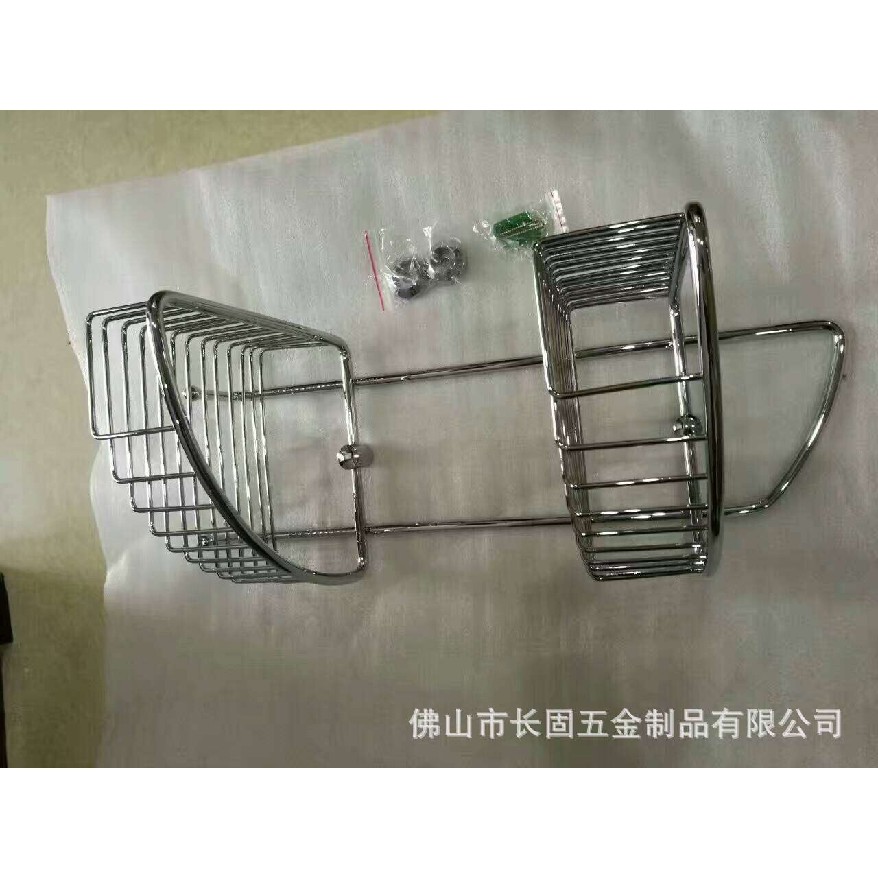 304不绣钢 ST-V4107小圆座双层圆条网篮 转角双层网架