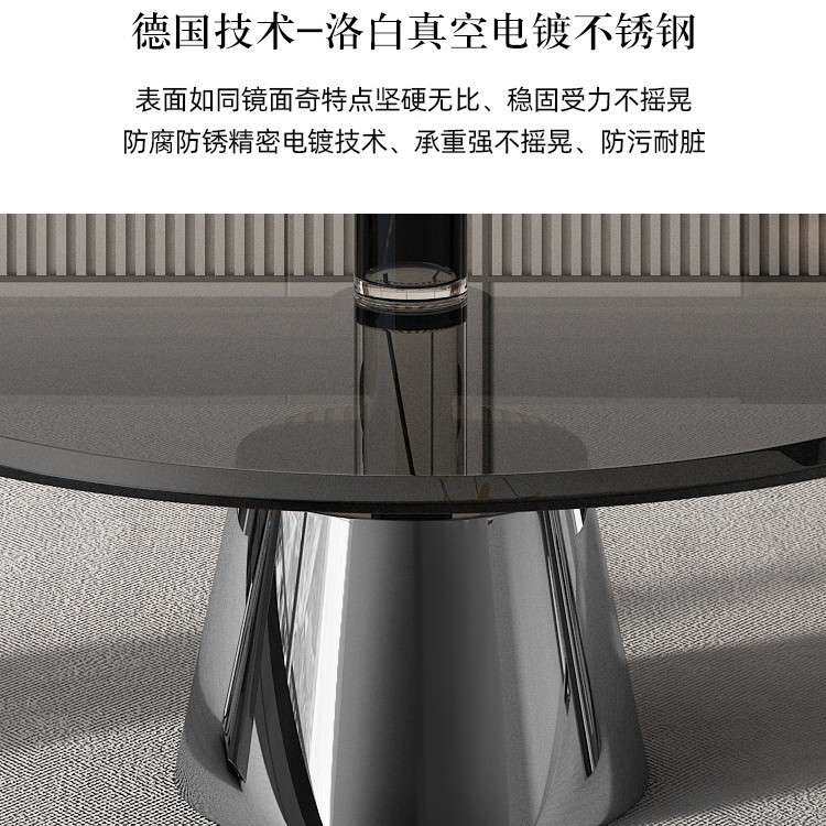 圆形茶几边几家用小户型客厅咖啡桌不锈钢银白色钢化玻璃角几轻奢