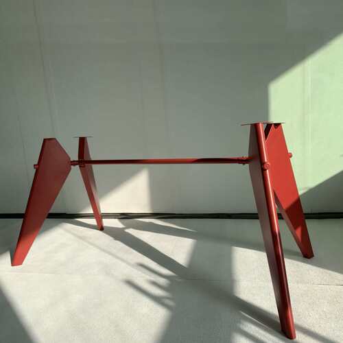 实木餐桌支架Vitra餐桌简易桌脚架子方形吃饭桌书桌腿办公桌支架