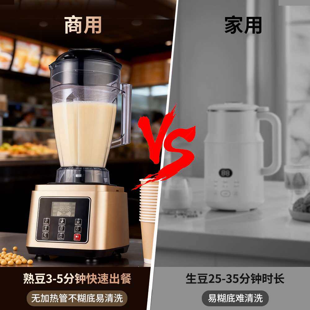 奥诺斯商用豆浆机早餐店专用现磨无渣免滤沙冰果汁料理破壁磨浆机