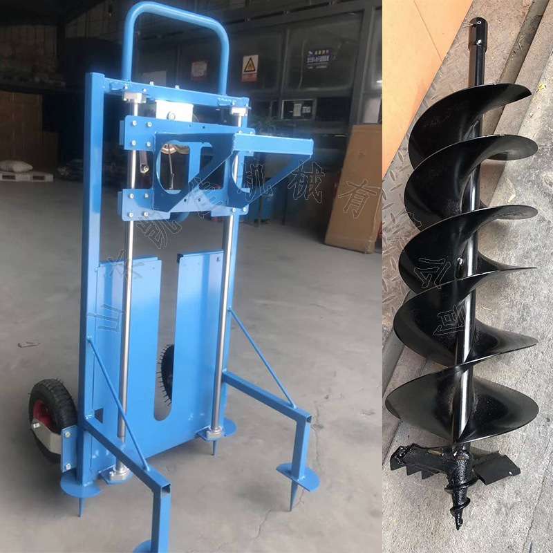 植树挖坑机 园林线杆地钻机 汽油打洞机 打坑直径深度钻头可更换