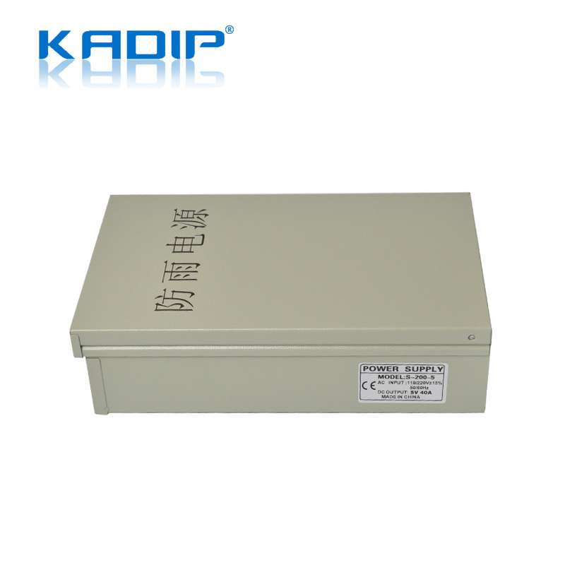 智能温控5v40a开关电源led专用室外广告牌显示屏幕防雨电源箱200W