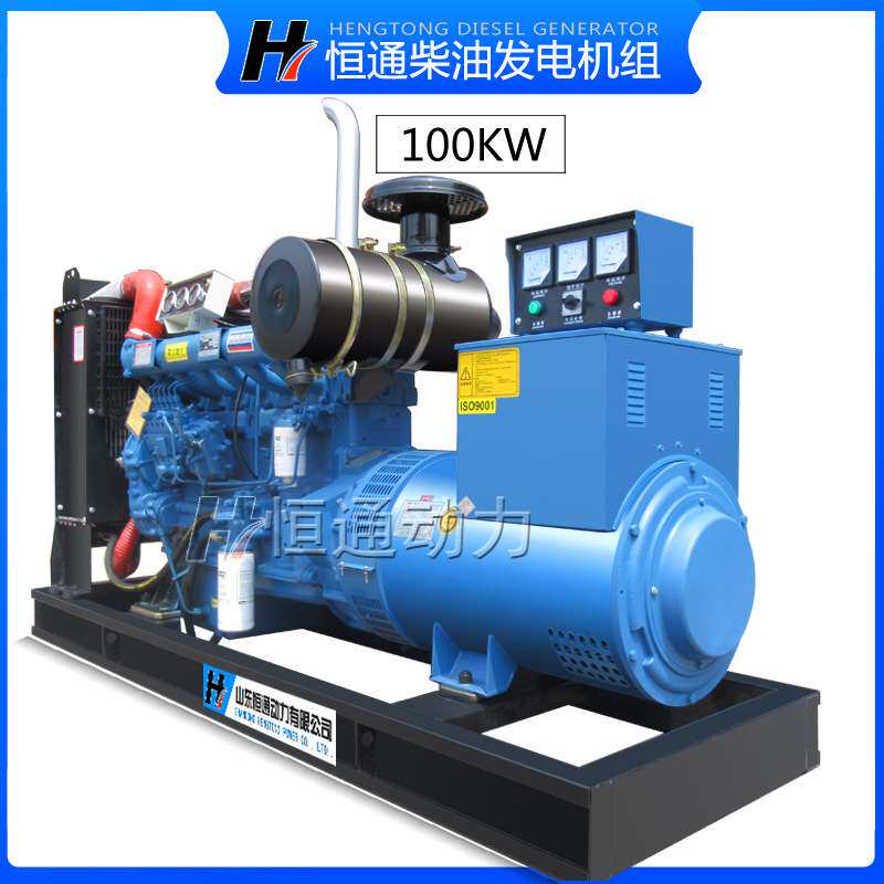 100kw柴油发电机组 三相无刷电机商场养殖用 电启动发电机380v