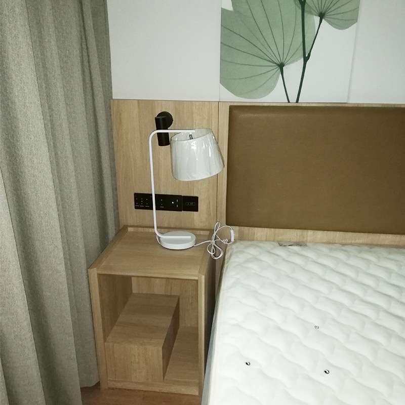 公寓标间家具  快捷酒店家具床全套组合  宾馆双人床
