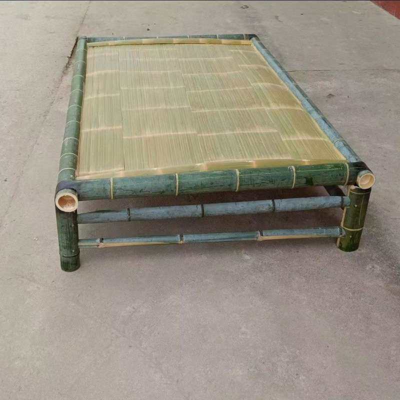 竹床全竹纯手工楠竹制作两用简易一体单人家用双人午休传统竹凉床