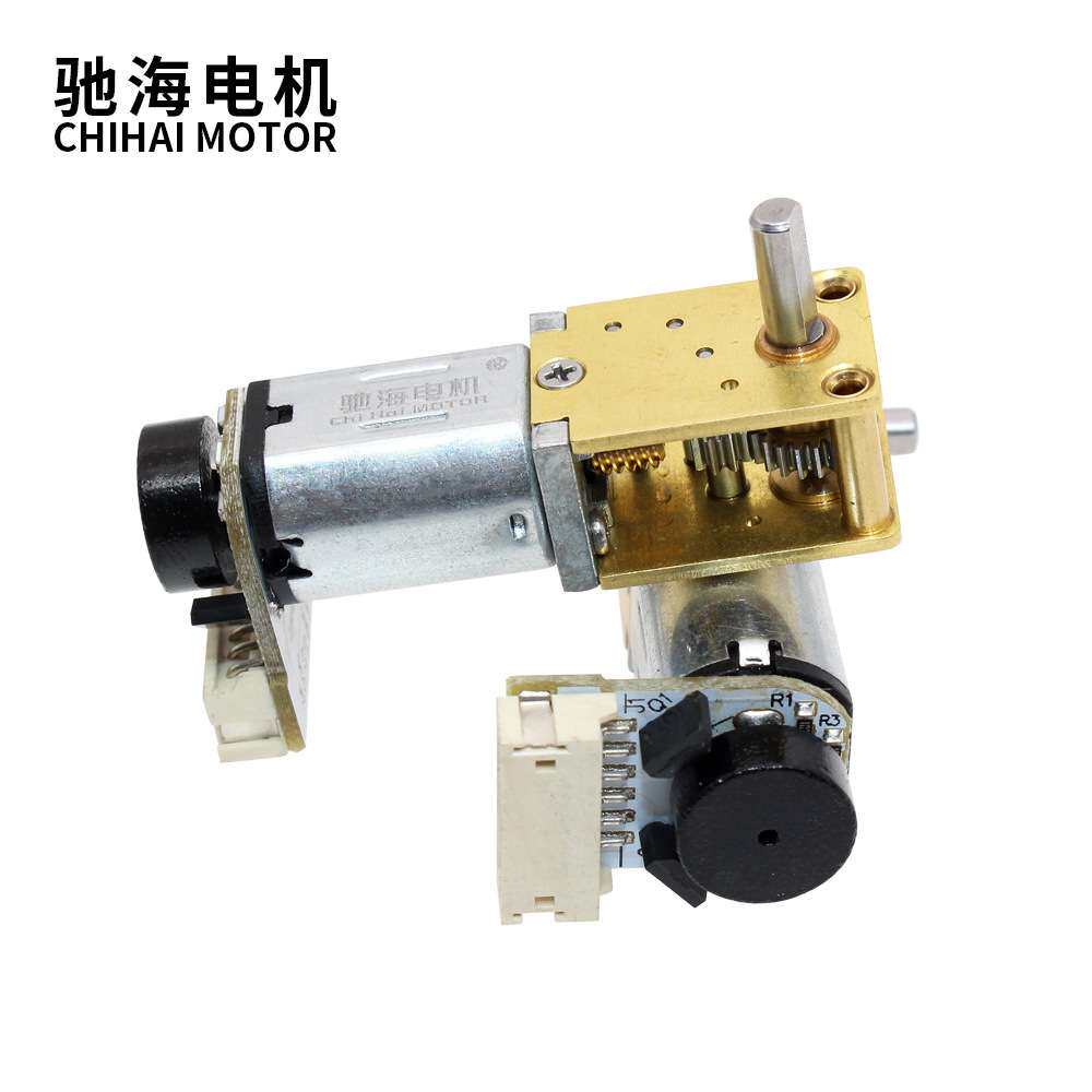 GW12T-N20编码码盘涡轮蜗杆智能独轮车编码减速电机平衡小车马达