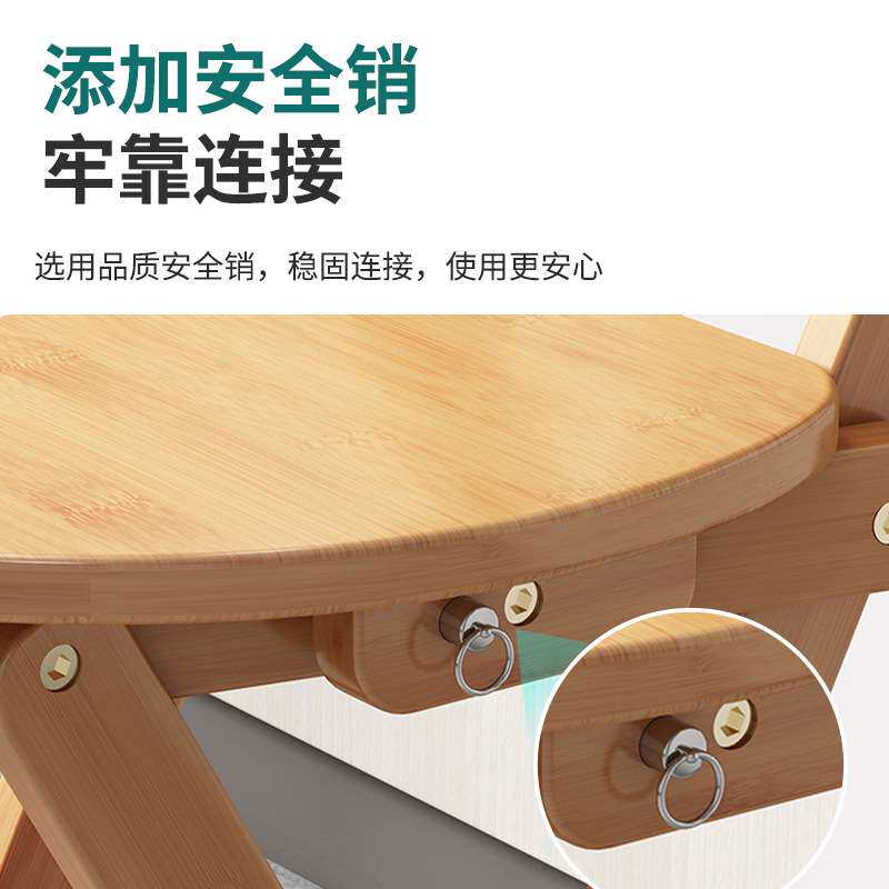 高脚凳吧台凳家用客厅厨房多功能可折叠凳便携式收银前台靠背椅子