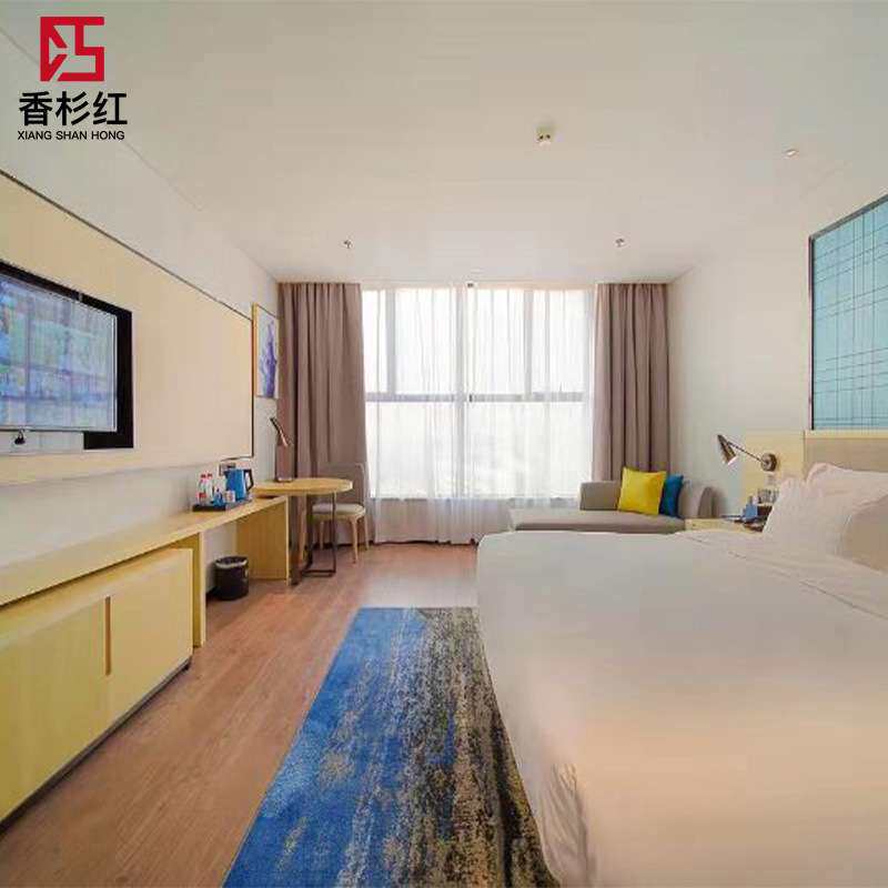 厂家现代简约全套酒店家具 星级酒店套房标间床公寓客房成套家具