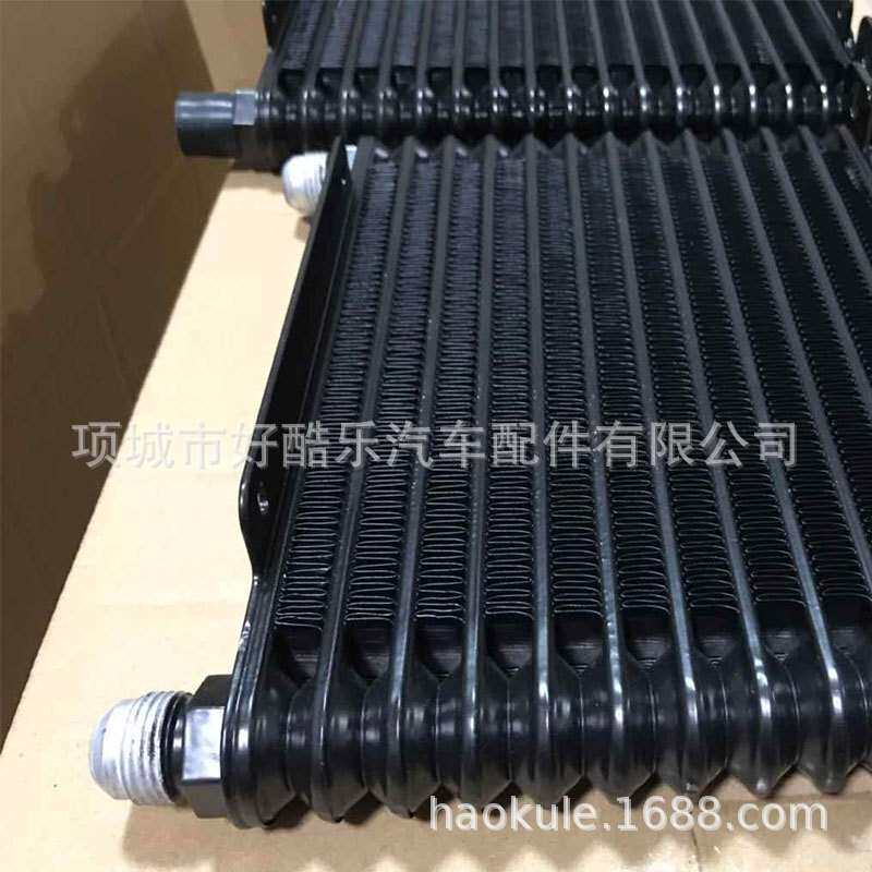 工厂直销 汽车改装全铝机油冷却器油冷散热器波箱32mm AN10铝制