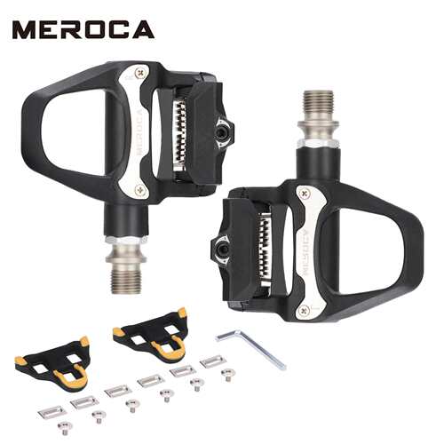 MEROCA公路自行车锁踏超轻高强度培林105自锁脚踏板R550配SPD锁片