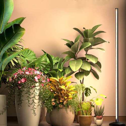 植物灯室内全光谱led种植灯落地对插式 圆形底座三脚架植物补光灯
