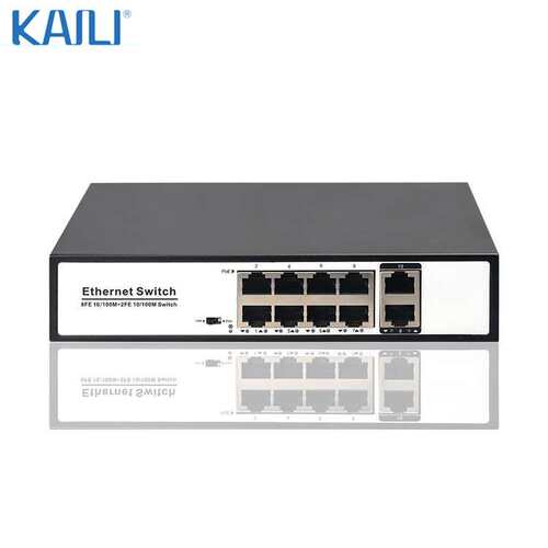 标准8+2纯千兆POE交换机 10口全千兆交换机POE Switch 125W