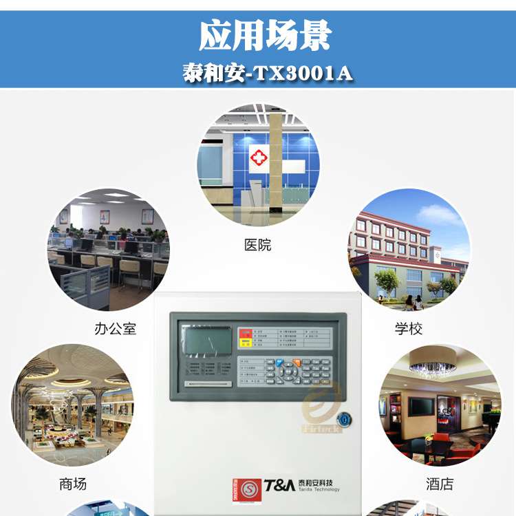 泰和安火灾报警控制器JB-QB-TX3001A/32点非联动型，点位齐全图片