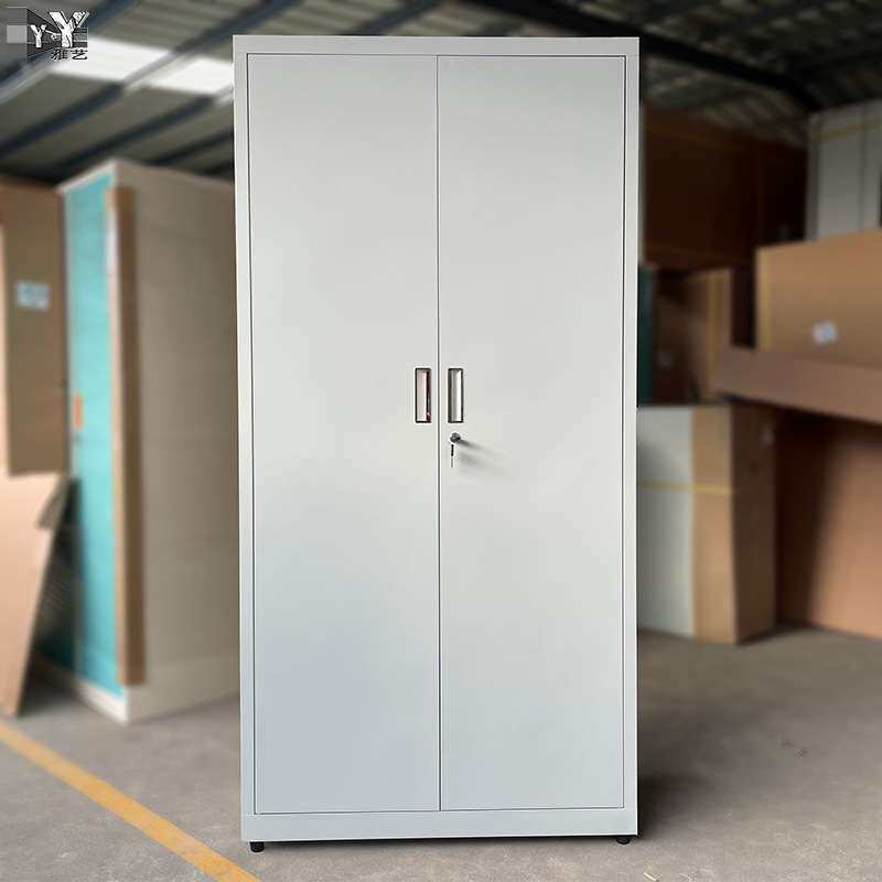 铁皮双门文件柜四层资料存放柜玻璃移门展示档案柜钢制加厚办公柜