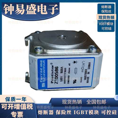 6URD33TTF1600罗兰熔断器PC33UD60V1600TF Z300586美尔森MERSEN
