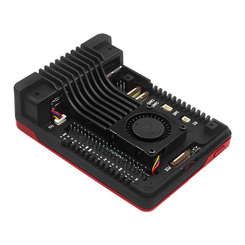树莓派5代铝合金外壳Argon NEO 5一体散热器PWM调速风扇pi5保护壳