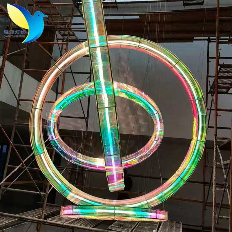 七彩艺术灯具商场酒店大堂装饰彩色吊顶灯KTV吧台亚克力LED艺术灯