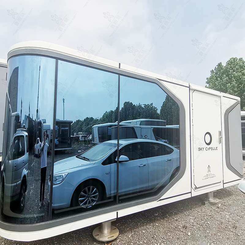 户外露营太空舱营地房车 创意移动房屋 铝单板外壳保温隔热民宿