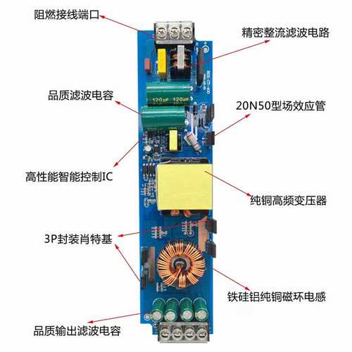 led灯带220V转12V驱动电源24V线形灯变压器通用静音镇流器