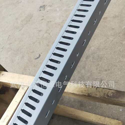 厂家PVC开口行线槽配电箱塑料行线槽50*50mm配电柜灰色线槽阻燃