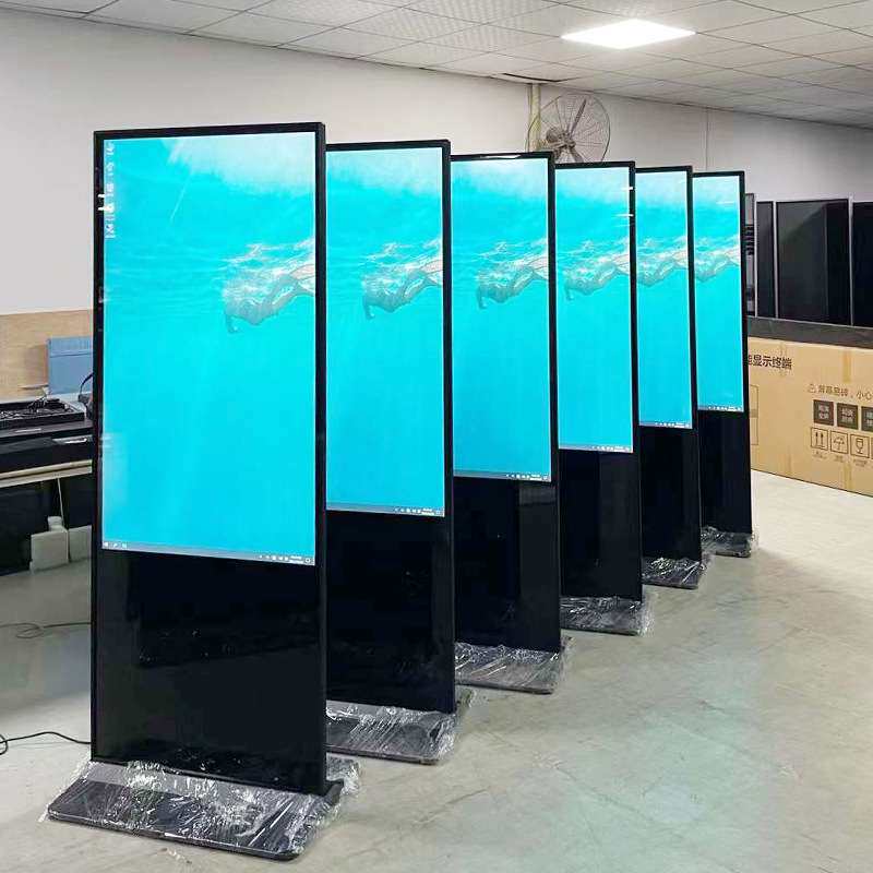 立式广告机智能液晶高清商场宣传显示屏落地式触摸控一体展会专用